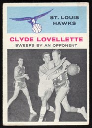 1961 FLEER #58 CLYDE LOVELLETTE BASKETBALL CARD