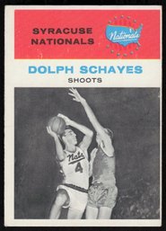 1961 FLEER #63 DOLPH SCHAYES BASKETBALL CARD