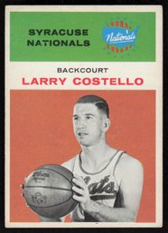 1961 FLEER #9 LARRY COSTELLO BASKETBALL CARD