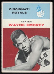 1961 FLEER #12 WAYNE EMBREY ROOKIE BASKETBALL CARD