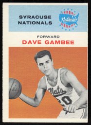 1961 FLEER #13 DAVE GAMBEE BASKETBALL CARD