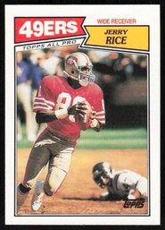 1987 TOPPS #115 JERRY RICE FOOTBALL CARD 2nd Year