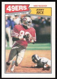 1987 TOPPS #115 JERRY RICE FOOTBALL CARD