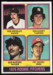 1976 TOPPS #599 RON GUIDRY ROOKIE BASEBALL CARD