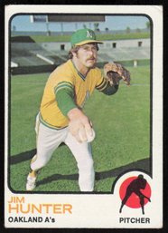 1973 TOPPS #235 JIM HUNTER BASEBALL CARD