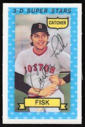 1974 3-D SUPER STARS CARLTON FISK #54 BASEBALL CARD