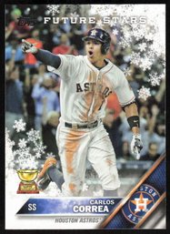 2016 TOPPS HOLIDAY #HWM132 CARLOS CORREA GOLD CUP ROOKIE Short Print