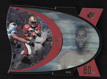 1996 DIE CUT UPPER DECK #SPX80 JERRY RICE FOOTBALL CARD