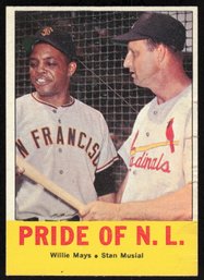 1963 Topps #138 Pride Of The N.L. MAYS MUSIAL