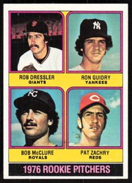 1976 TOPPS #566 RON GUIDRY ROOKIE BASEBALL CARD