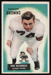 1955 BOWMAN #2 MIKE MCCORMACK FOOTBALL CARD