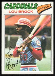 1977 TOPPS #355 LOU BROCK BASEBALL CARD