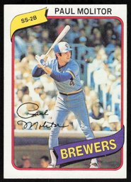 1980 TOPPS #406 PAUL MOLITOR BASEBALL CARD