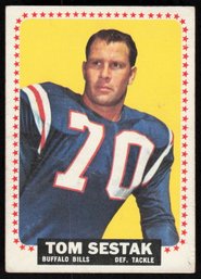 1964 TOPPS #37 TOM SEKAK FOOTBALL CARD