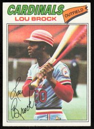 1977 TOPPS #355 LOU BROCK BASEBALL CARD