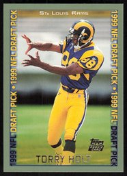 1999 TOPPS #343 TORRY HOLT ROOKIE FOOTBALL CARD