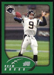 2002 TOPPS #163 DREW BREES FOOTBALL CARD