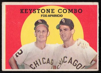 1959 TOPPS #408 KEYSTONE COMBO FOX APARICIO