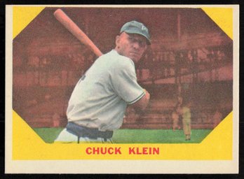 1960 FLEER GREATS # 30 CHUCK KLEIN