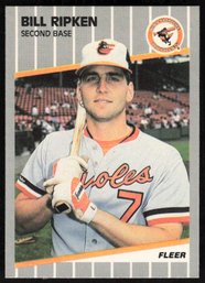 1989 FLEER #616 BILL RIPKEN BLACK BOX ERROR ROOKIE F Face