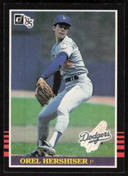 1985 DONRUSS #581 OREL HERSHISER BASEBALL ROOKIE CARD