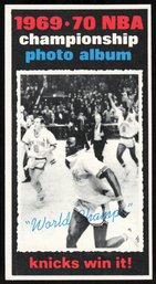 1970 TOPPS #175 KNICKS WIN CHAMPIONSHIP BASKETBALL CARD