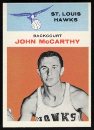 1961 FLEER #30 JOHN MCCARTHY BASKETBALL CARD