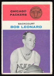 1961 FLEER #28 BOB LEONARD BASKETBALL CARD