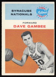 1961 FLEER #13 DAVE GAMBEE BASKETBALL CARD