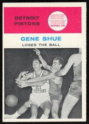 1961 FLEER #64 GENE SHUE BASKETBALL CARD