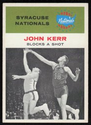 1961 FLEER #56 JOHN KERR BASKETBALL CARD