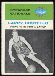 1961 FLEER #48 LARRY COSTELLO BASKETBALL CARD