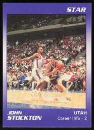 John Stockton Star Basketball Card