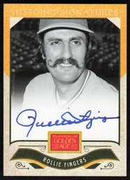 2012 PANINI GOLDEN AGE ROLLIE FINGERS AUTOGRAPHED BASEBALL CARD