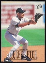 1996 FLEER #386 DEREK JETER FLEER ULTRA ROOKIE BASEBALL CARD