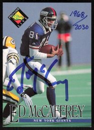 1994 CLASSIC /2023 AUTO ED MCCAFFREY FOOTBALL CARD