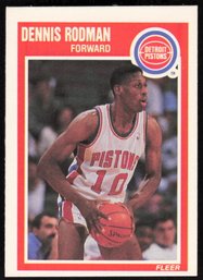 1989 FLEER #49 DENNIS RODMAN BASKETBALL CARD