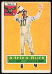 1956 TOPPS #52 ADRIAN BURK FOOTBALL CARD