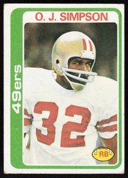 1978 TOPPS #400 OJ SIMPSON FOOTBALL CARD