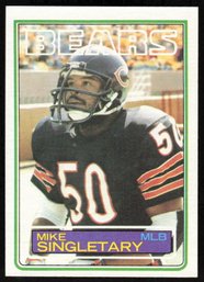 1983 TOPPS #83 MIKE SINGLETARY RC FOOTBALL CARD