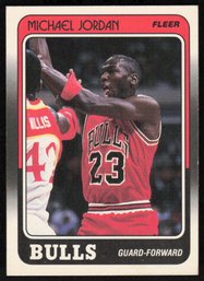 1988 FLEER #17 MICHAEL JORDAN BASKETBALL CARD