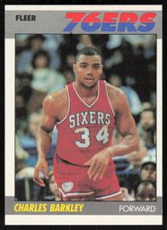 1987 FLEER #9 CHARLES BARKLEY BASKETBALL CARD