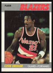 1987 FLEER #30 CLYDE DREXLER BAASKETBALL CARD