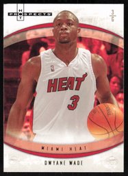 2007 FLEER DWAYNE WADE #4 HOT PROSPECTS BASKETBALL CARD