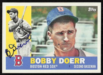 2017 TOPPS #73 BOBBY DOERR 1960 ARCHIVES AUTOGRAPHED BASEBALL CARDS