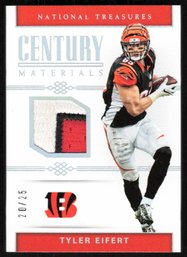 2017 NATIONAL TREASURE /25 TYLER EIFORT PATCH CARD