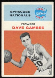 1961 FLEER #13 DAVE GAMBEE BASKETBALL CARD