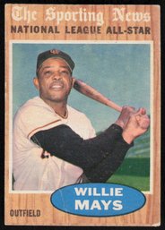 1962 Topps All Star #395 - Willie Mays