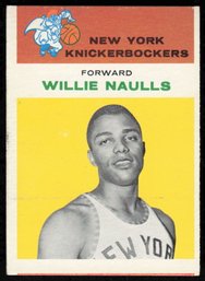 1961 FLEER #32 WILLIE NAULLS BASKETBALL CARD