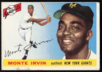 1955 TOPPS #100 MONTE IRVIN BASEBALL CARD